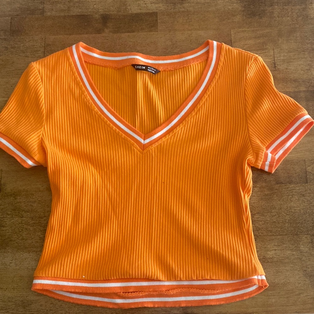 Orange Shein top